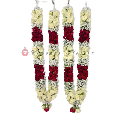 Spray Rose & Baby Breath Wedding Garland (EACH)