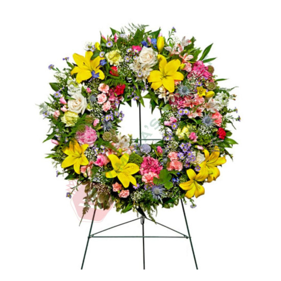 Round Flower Wreath