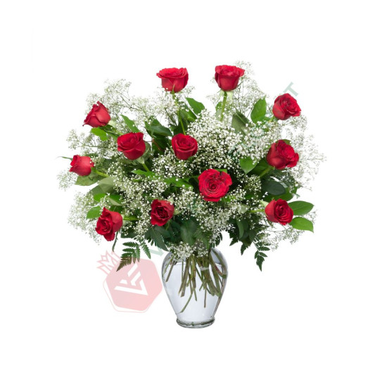 Rose Arrangement in Vase